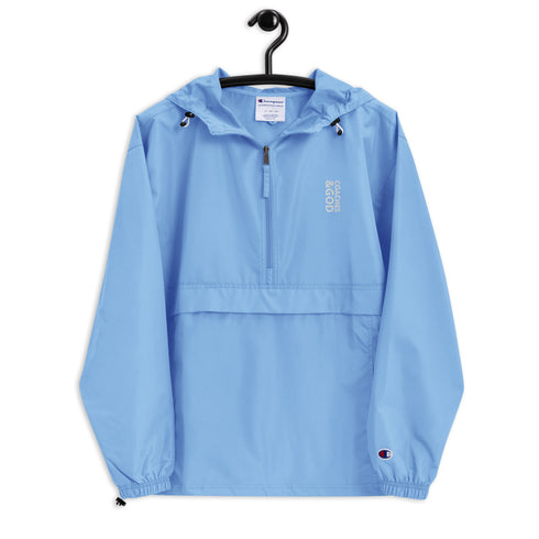 1STAR Coaches &God Vertical Embroidered Champion Packable Jacket